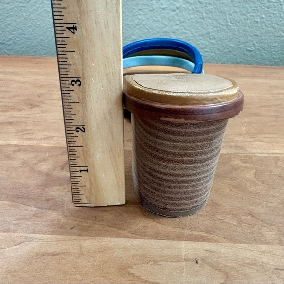 Madewell Addie Mules Sandals Stacked Heel Rainbow Leather Womens Size  10 - Picture 13 of 14